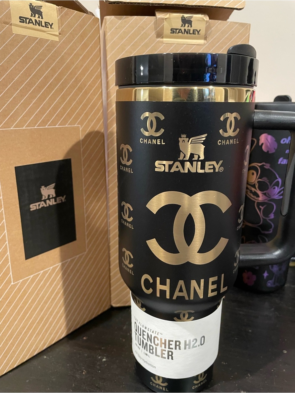 Stanley x Chanel Quencher H2.0 custom engraved